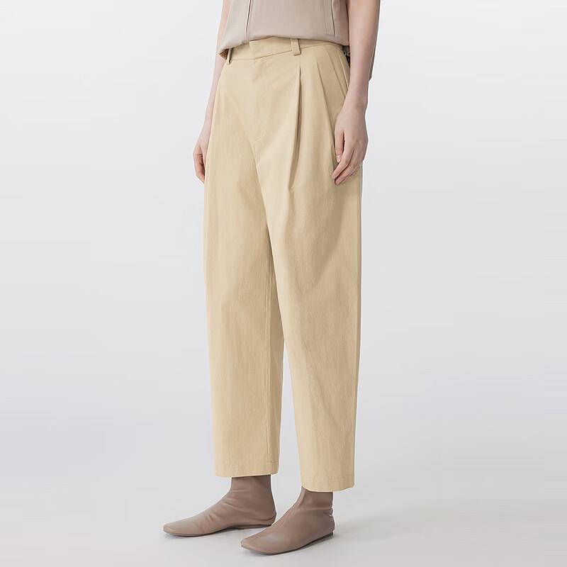 JNBY 2025 Summer Loose Fit Cropped Casual Trousers 5P4E14030