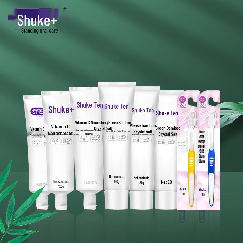 Shuke+ Vitamin C & Green Bamboo Toothpaste Family Pack