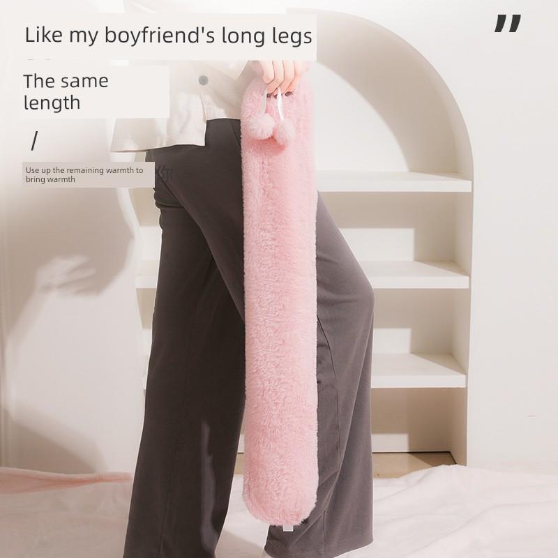 Extra-Long Hot Water Bottle for Filling with Water, Large Size, Foot Warmer, Bed Warmer, Winter Long-Type Super Long Hot Water Bag