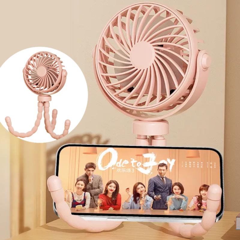Fan for Cart Stroller Fans Portable Outdoor Fan Clip on For Baby USB Rechargeable Handheld Electric Fan for Home 3 Speeds