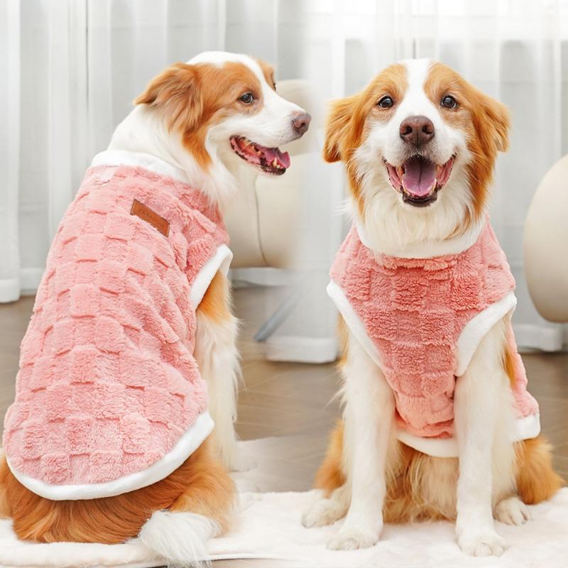 New Autumn and Winter Pet Clothing Dog Clothes Plush New Cat Clothing, Golden Retriever Big Dog and Cat