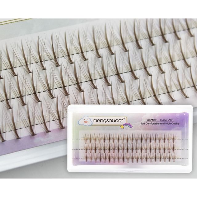LuxeFlutter - Natural Wispy Colored Cluster False Eyelashes