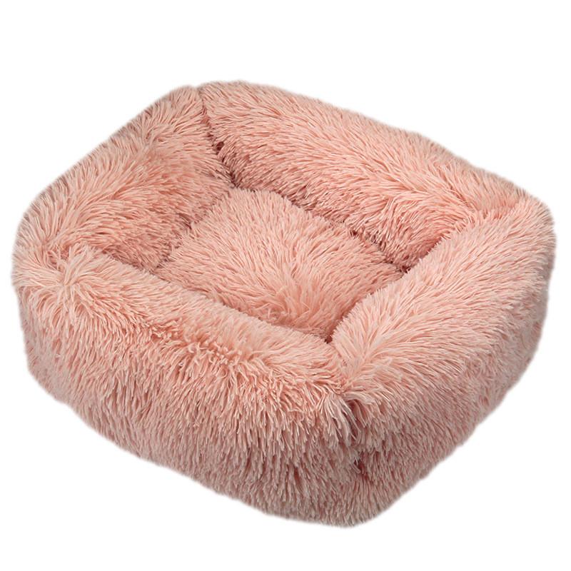 Luxury Dog Bed Square Dog Beds Long Plush Dog Mat Beds for Small Medium Large Dogs Supplies Pet Dog Calming Bed Washable Kennel