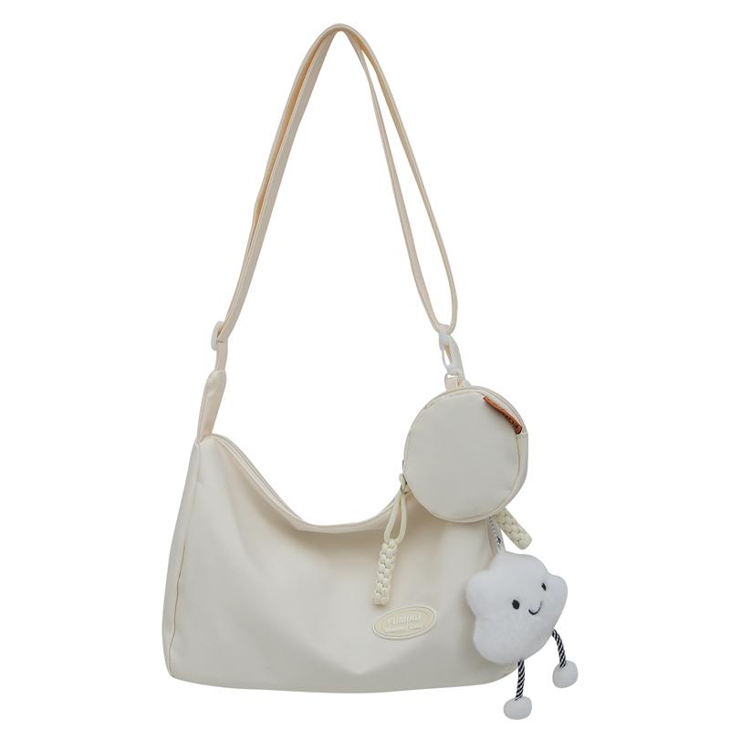 

Сплошной цвет сумка через плечо женский студенческий класс пригородная сумка сумка через плечо белый