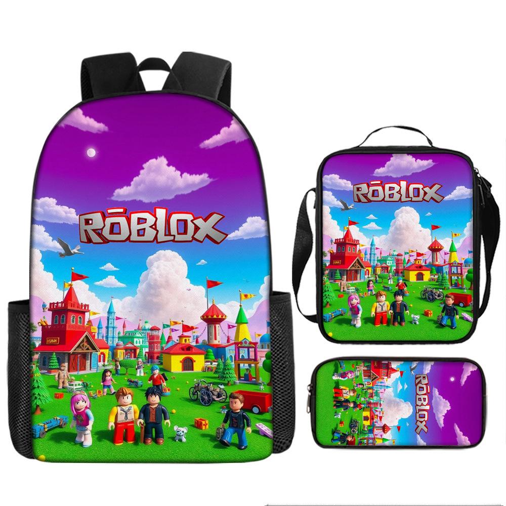 Robles Backpack Three-Piece Children'S Cartoon Backpack Large Capacity School Bag