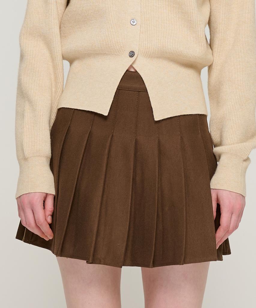 Road Road Women'S Daily Pleated Tennis Skirt (Brown)