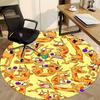 1 Stück Katze Hund Büro Runder Teppich, Schlafzimmer Wohnzimmer Heimdeko, Zimmerdeko, Offic a1016120