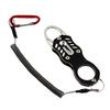 Fish Holder Gripper Tool with Coiled Lanyard Stainless Fish Mouth Grabber Fishing Pliers for Saltwater Fish Lip Gripper