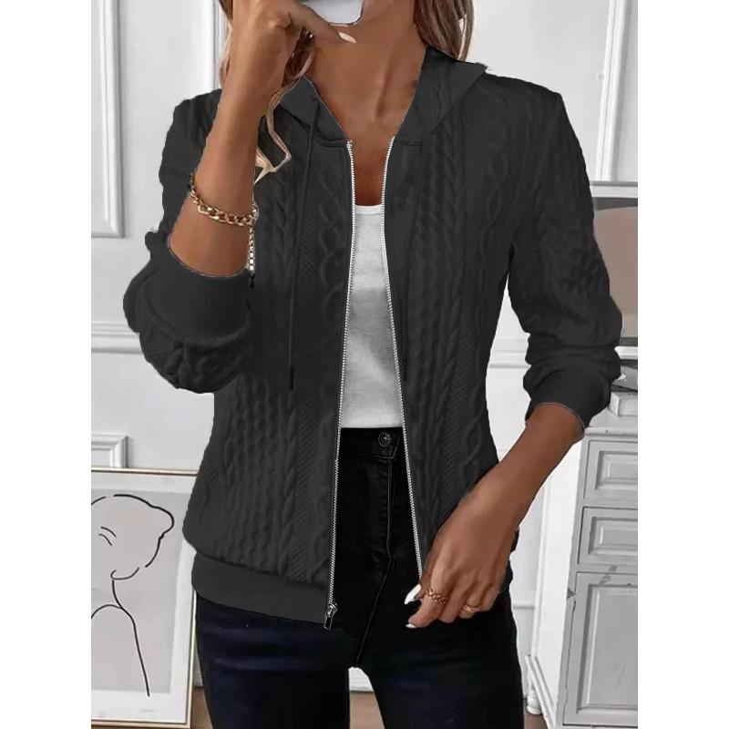 Long Sleeves Y2k Hoodies Pullover Women Autumn 2025 Slim Solid Color Zipper Loose Fit Coat Streetwear Sweatshirt Hooded Clothes