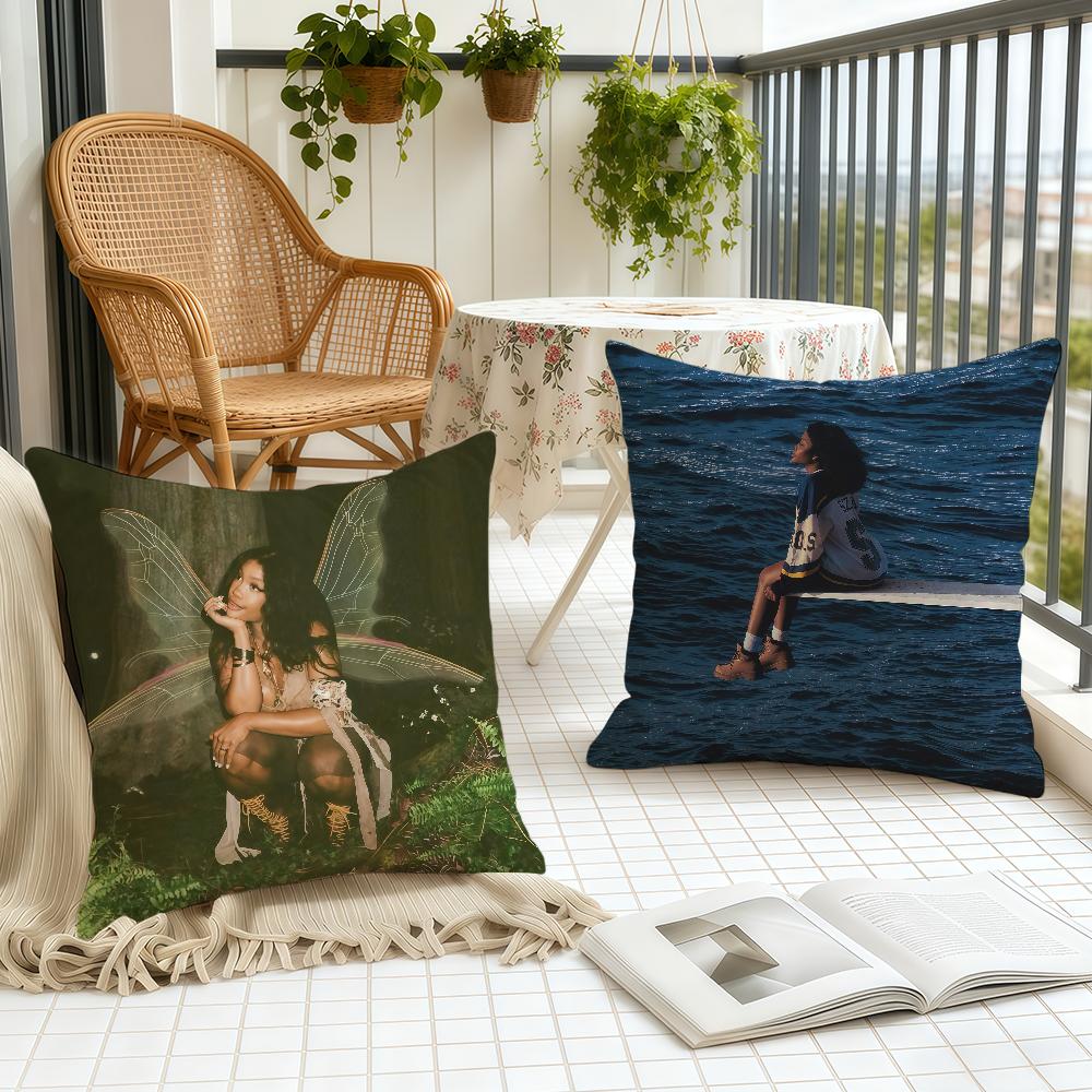 S-Sza Lana SOS Singer cushion cover Home Office Birthday Anniversary Gifts Soft Skin Friendly Cushion Cover