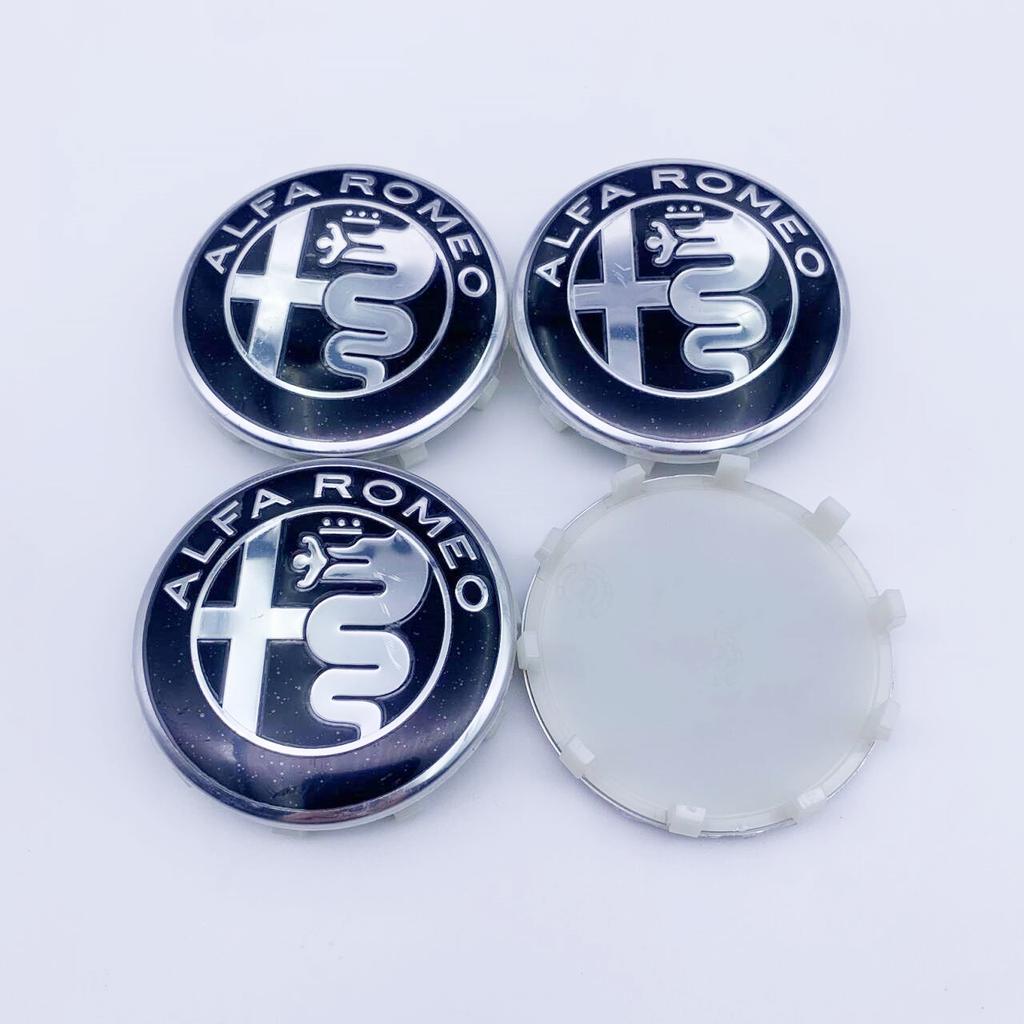 40pcs 60MM 10pin For Alfa Romeo 156 159 147 Giulia Giulietta MITO Stelvio GT Car Emblem Wheel Center Covers Hub Cap Stickers