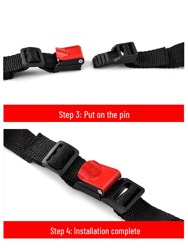 Universal Electric Motorcycle Helmet Safety Buckle Accessory