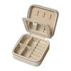 Portable PU Jewelry Organiser Box With Soft Lining And Multi Layer Compartments For Travel Accessory Storage Container