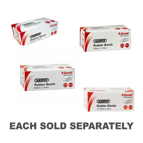 Esselte Superior Rubber Bands In Box 100g