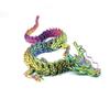 Articulated 3D Printed Chinese Dragon Figure Ornament for Kids