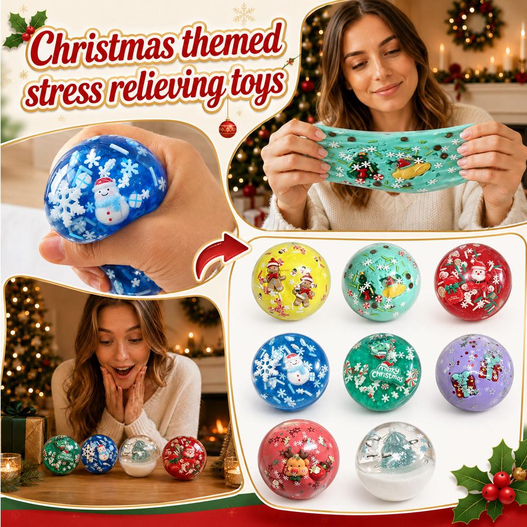 Weihnachts Stressball Slow Rising Spielzeug für Erwachsene und Kinder