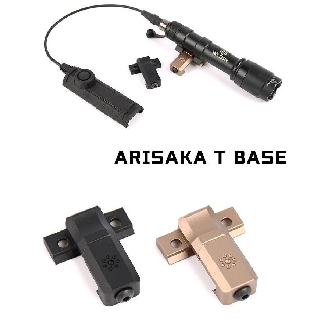 Tactical 20mm MLOK Picatinny Rail Quick Release Mount Base for M300B M600B Scout Flashlight,ARIS T-shaped Flashlight Base