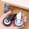 5/1pcs Furniture Casters Wheels Soft Rubber Swivel Caster Quite Roller Wheels for Trolley Baby Crib Bed Wheels Home Accessory