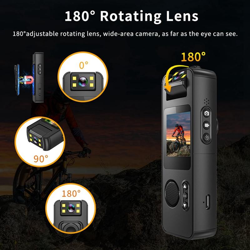 1080P HD Wifi Mini Camera CS11 Handheld Back Clip Law Enforcement IR Night Vision Smart Portable Camera Car Recorder