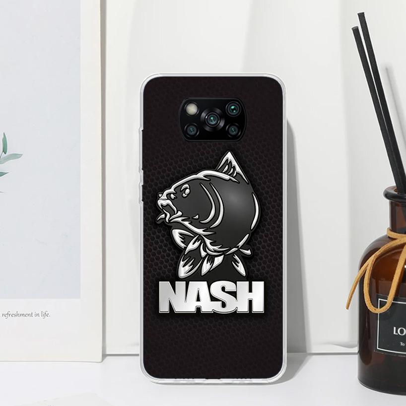 Nash Fishing Art Phone Case For Xiaomi Poco X7 X6 X5 M7 M8 Pro F7 Ultra Redmi 15C 15 13C 13 12C 12 10 10C 10A Art Fundas Poco X7