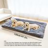 1pc Extra-Large Plush Pet Bed Sofa - Ultra-Soft Rectangular Couch with Grip Base & Multi-Zone Design for Small/Large Dogs