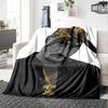 1pc 2PacHip Hop Blanket Soft Lightweight All Season Multi Purpose Throw for Sofa, Bed, Office & Picnics, French Style with Iconic Album Art & Quotes