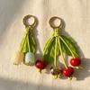 Elegant Cherry Keychain Tomato Bag Pendant Funny Fruit Bag Charm Key Ring