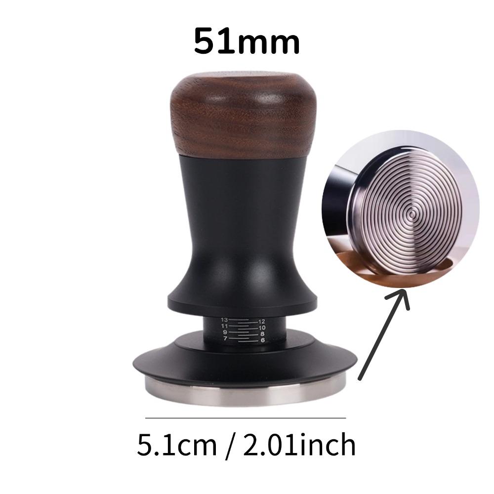 

Walnut Wood Coffee Tamper - Manual Espresso Tamper with Constant Pressure, Professional Barista Tool for Home Cafe, C