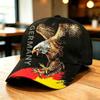 Eagle Black Red Gold Vertical Striped Baseball Cap Unisex Flag Printed Sun Cap Fans Sports Cap