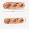 Wooden Coffee Tamper Base 4 Slots Coffee Powder Tamping Holder Coffee Making Accessories