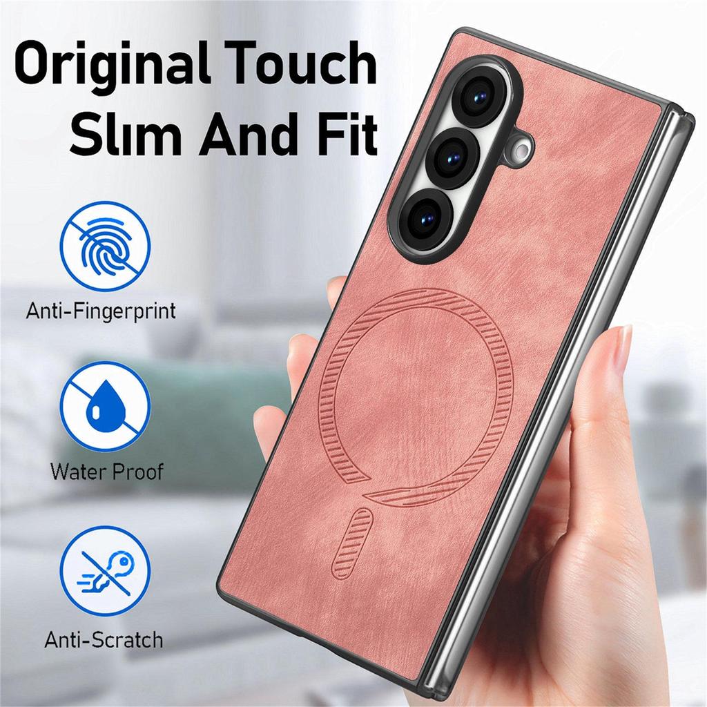 Samsung Z Fold7/Z Fold6 Magnetische Leder Schutzhülle