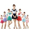 Elegant 3pcs Sailor Uniform Cosplay Costume Featuring Soft Polyester Fabric Design