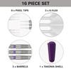 TARGET COLOURS GEN4 PURPLE 90% Tungsten 19g 2BA Soft Tip Darts