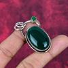 Green Onyx & Green Chalcedony Gemstone 925 Sterling Silver Boho Jewelry Handmade Designer Pendant For Women