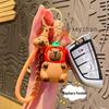 Creative Capybara Pendant Doll Keychain - Cute Cartoon Couple Ornament, Small Gift
