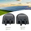 Waterproof Car Junction Box Solar Panel Cable Entry Gland Sealing Box Double Hole Curved Connector for RV Caravan Motorhome Boat