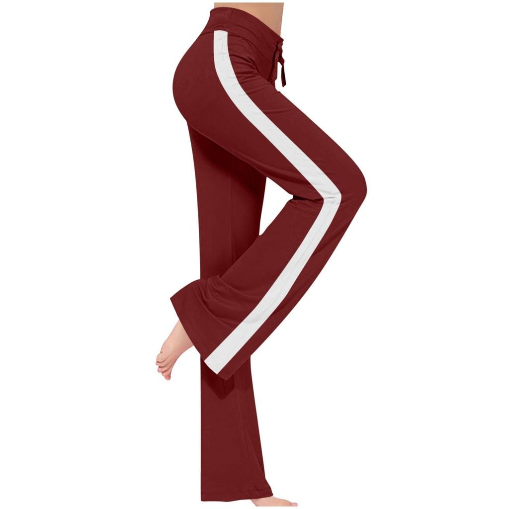 Women's Winter Sweatpants Solid Color Casual Pants Women's Fleece Sweatpants Wide Leg Straight Pants