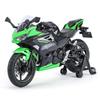 1/12 KAWASAKI Ninja 400 სათამაშო მოტოციკლი მინიატურული ჩამოსხმული ლითონის მოდელი 1:12 სუპერ სპორტული ხმა და სინათლე კოლექცია საჩუქარი ბიჭისთვის ბავშვისთვის