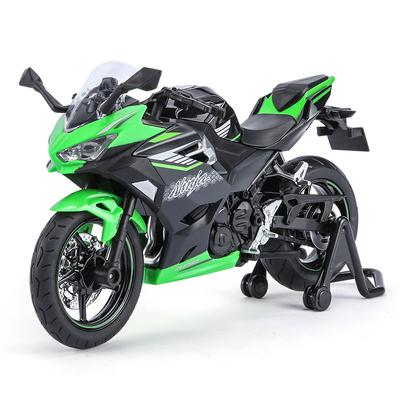 1/12 KAWASAKI Ninja 400 Spielzeug-Motorrad, Miniatur-Druckguss-Metallmodell 1:12 Super Sport Sound & Light Collection Geschenk für Jungen