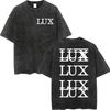 Rosalia LUX Tour Koszulki z Nadrukiem Męskie Damskie Moda Estetyka Vintage Spierana Koszulka Bawełna Wysokiej Jakości Oversize Koszulki