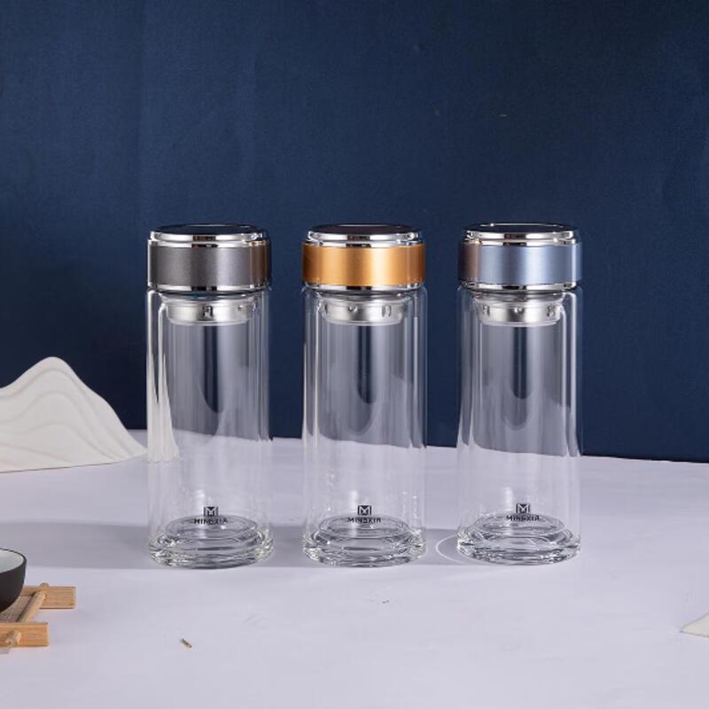 Mingxia Double-Wall Insulated Glass Cup