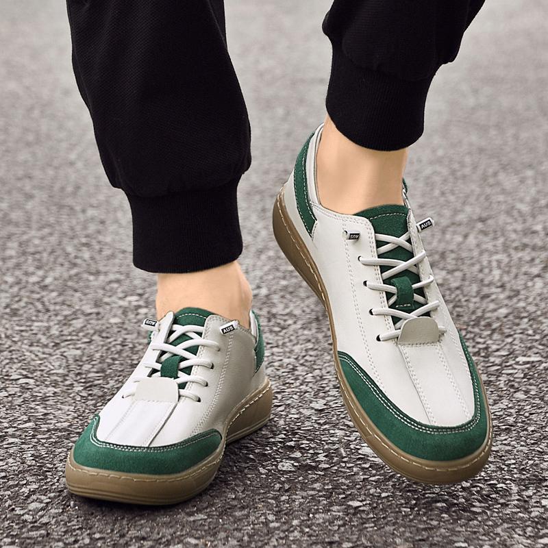 Pánská obuv z pravé kůže v britském stylu Trend Pohodlná obuv pro volný čas Mokasíny Pánské ploché boty