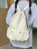 Nylon Backpack For Women With Drawstring Closure And Pouch For Casual Travel
