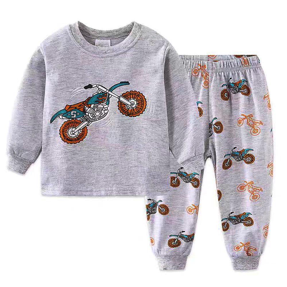 2025 Dinosaur Pattern Kids Homewear Set - Children's Clothing