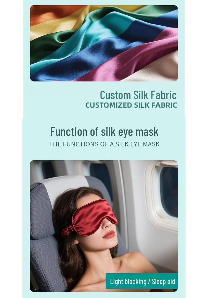 Double-Sided Silk Eye Mask - Breathable, Light-Blocking, Multi-Color, Gift-Ready Sleep Aid
