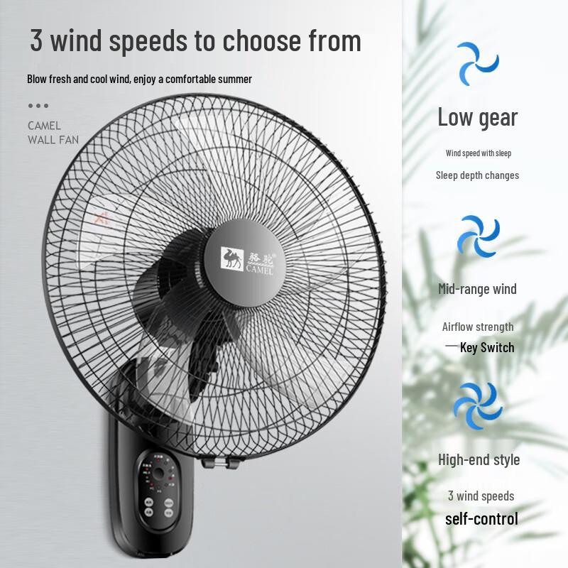 Camel 18-inch Industrial Wall-Mounted Fan