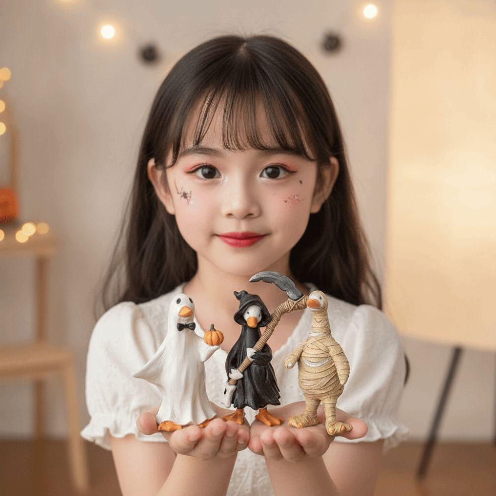 Wasserdichte Halloween-Entenfigur Kreative Geisterkürbis-Skulptur Kinderzimmer