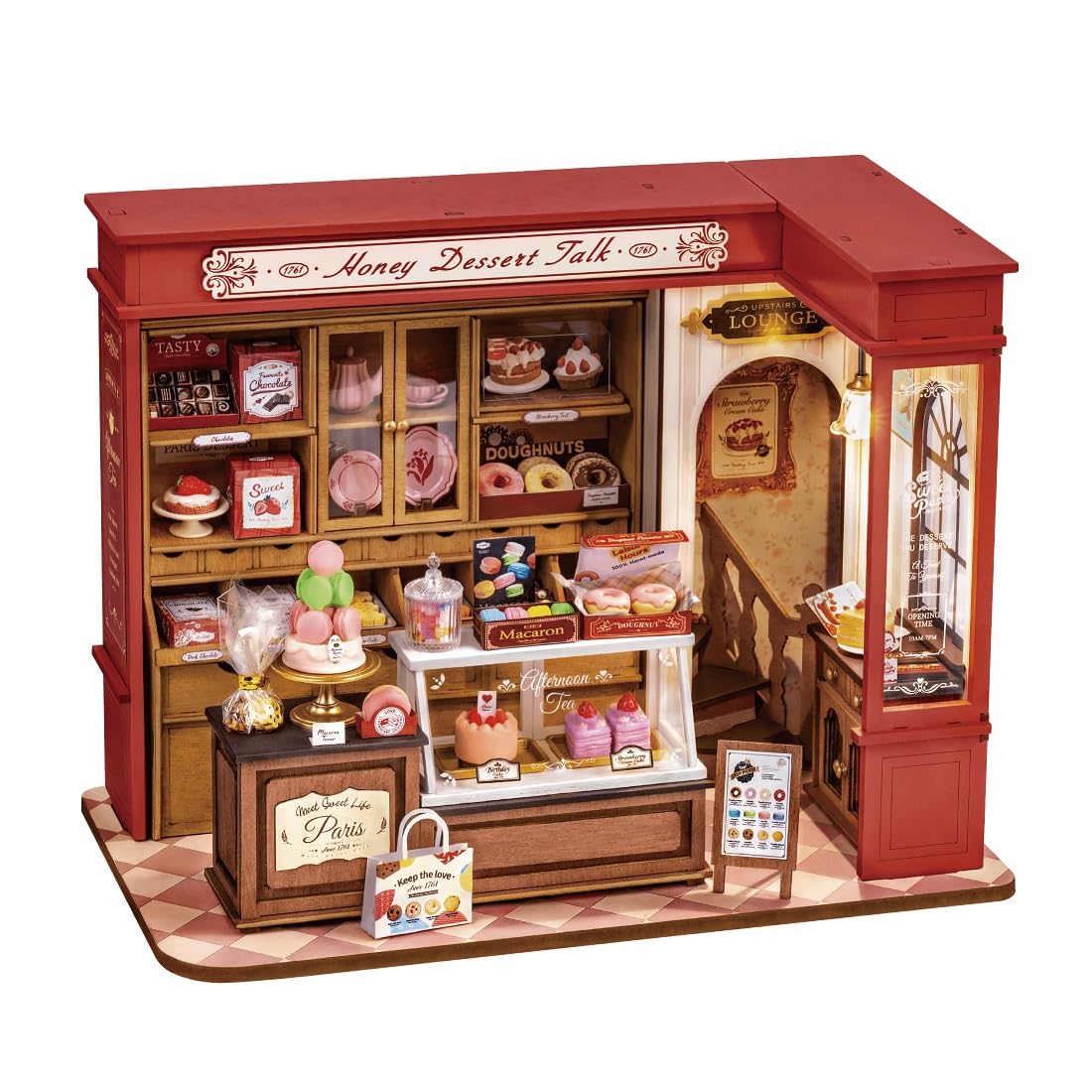 

Tsukurundesu® DIY Miniature House Dollhouse DG Series (Patisserie) with Japanese Instructions