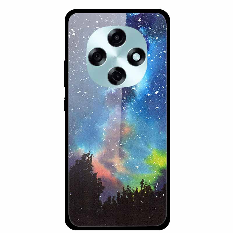 Butterfly Tempered Glass Case For A5i Pro A5 4G Case 6.67" Hard Back Cover Bumper For OPPO A6 Pro A6i A5 5G Cases Coque Capa