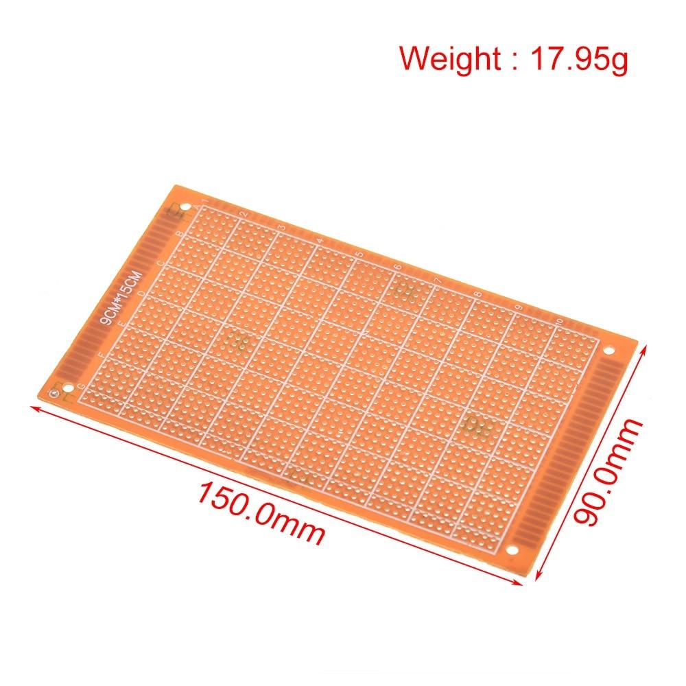 2Pcs 9*15cm Single Side Prototype PCB Universal Board Experimental Bakelite Copper Plate Circuirt Board